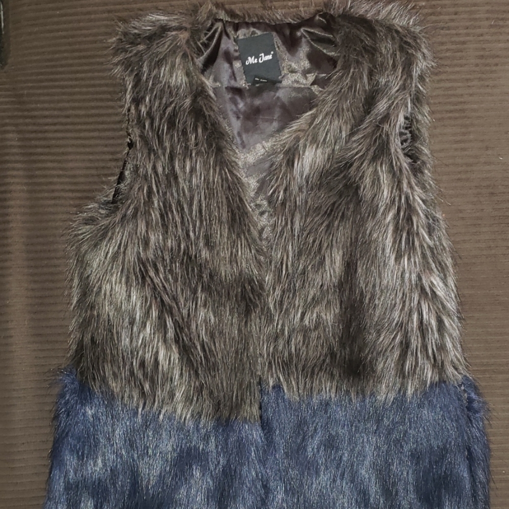 Faux fur vest
